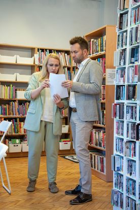 budynek domu kultury w Rybniku Boguszowicach i filli biblioteki nr 20