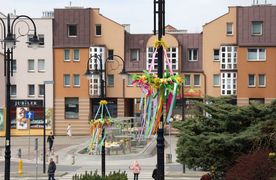 Wielkanocne ozdoby na rynku i rybnickich placach