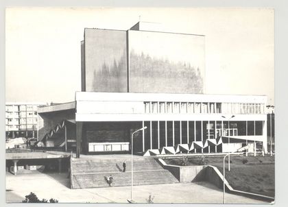 Budynek Teatru Ziemi Rybnickiej w epoce PRL