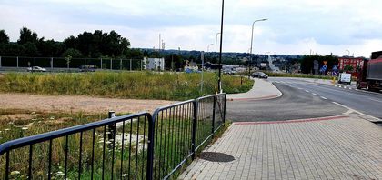 Roboty ziemne przy węźle drogowym