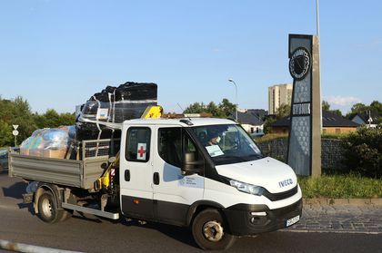Samochód RSK z pomocą dla Ukrainy