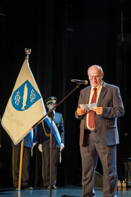 zdjęcie przedstawia honorowego obywatela Rybnika 