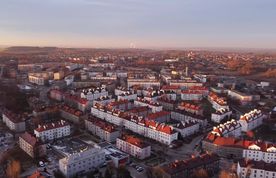 Osiedle w Boguszowicach z lotu ptaka