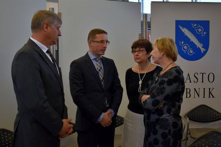 Wizyta gości z partnerskiego miasta Saint-Vallier. Fot. Ł. Dycha