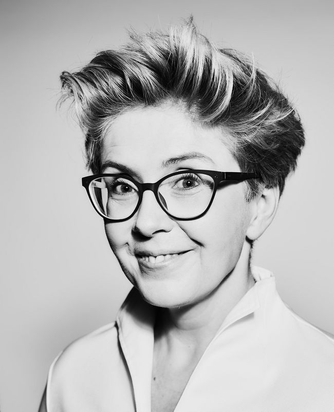 Aleksandra Klich-Sieworek - czarno-biały portret