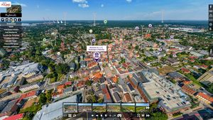 Rybnik z lotu ptaka - panorama miasta