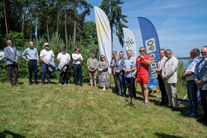 Uczestnicy konferencji prasowej ws. Festiwalu Górnej Odry