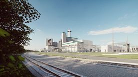 Wizualizacja bloku gazowo-parowego w Rybniku