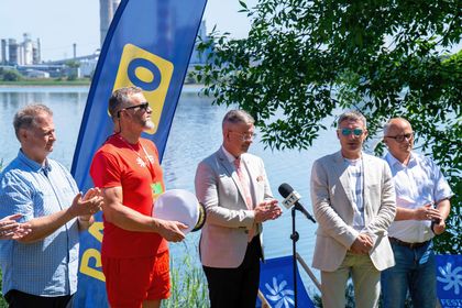 Uczestnicy konferencji prasowej ws. Festiwalu Górnej Odry