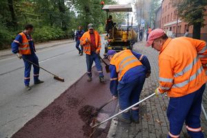 Budowa dróg rowerowych w Śródmieściu. Fot. W. Troszka