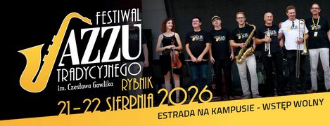Afisz 18. Festiwalu Jazzu Tradycyjnego im. Czesława Gawlika Rybnik '2026