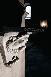 Wnętrze zdesakralizowanej kaplicy szpitalnej św. Juliusza 
