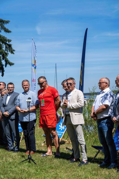 Uczestnicy konferencji prasowej ws. Festiwalu Górnej Odry