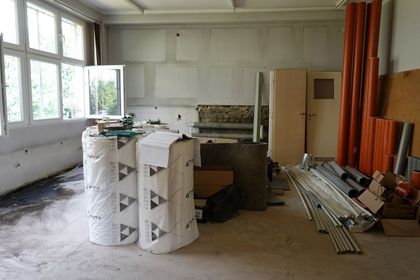 Remont nowej filii bibliotecznej na Nowinach