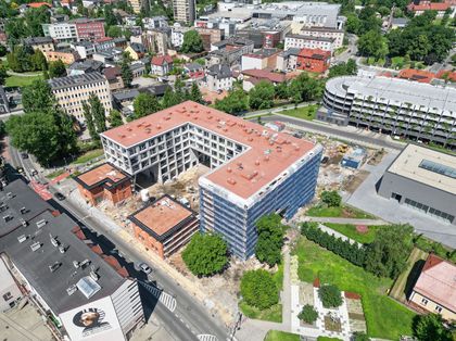 Prace na budowie pierwszej inwestycji rybnickiego Towarzystwa Budownictwa Społecznego przy ul. Hallera 