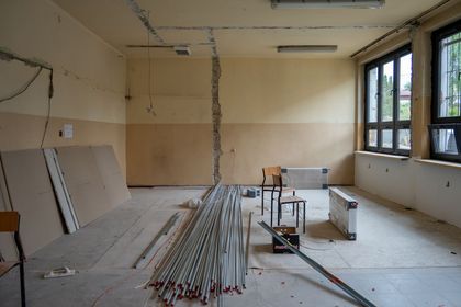 prace remontowe budynku szkoły