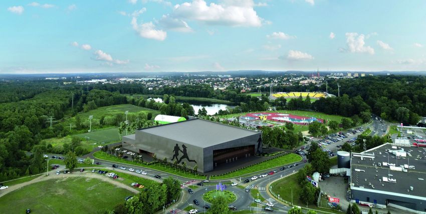 Wizualizacja hali sportowej w Rybniku