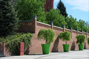 Wiosna w mieście - kwitnące kwiaty, zieleń drzew