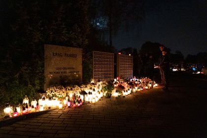 Krąg pamięci na rybnickim cmentarzu