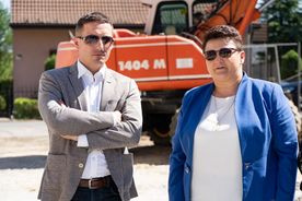 Prezydent Rybnika w towarzystwie przedstawicleki inwestora