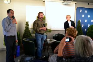 Spotkanie z Adamem Wajrakiem w UM Rybnik. Fot. A. Świderska 