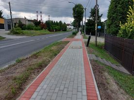 Nowy chodnik przy ul. Chwałowickiej