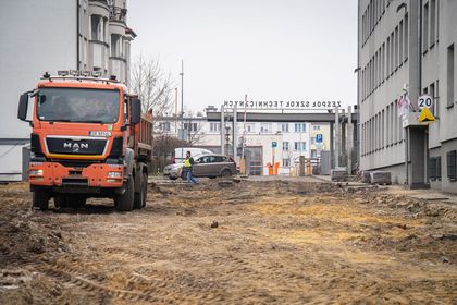 Teren budowy parkingu