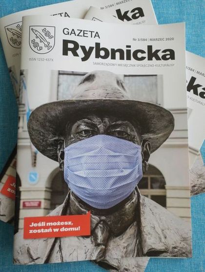 Gazeta Okładka bieżącego numery Gazety Rybnickiej.