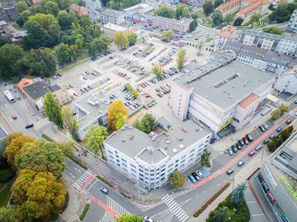 Teren parkingowy z lotu ptaka