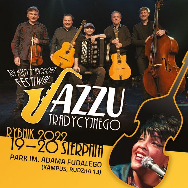 Plakat reklamujący Festiwal Jazzu Tradycyjnego