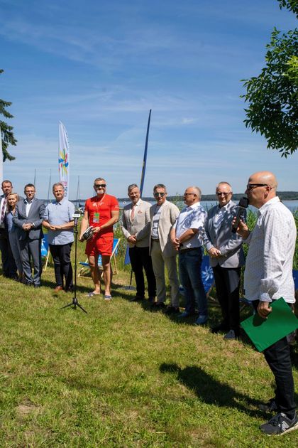 Uczestnicy konferencji prasowej ws. Festiwalu Górnej Odry