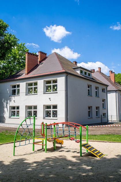 Budynek przedszkola publicznego nr 9 widok termomodernizacji