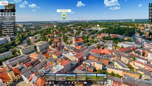 Rybnik z lotu ptaka - panorama miasta