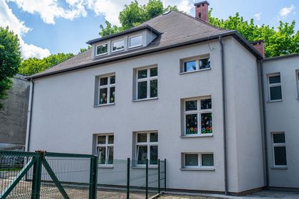Budynek przedszkola publicznego nr 9 widok termomodernizacji
