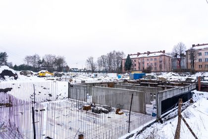 Teren budowy hospicjum stacjonarnego w Rybniku