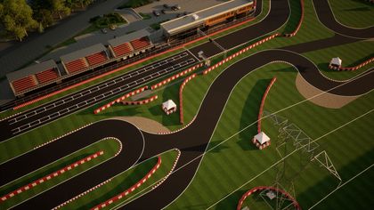 Wizualizacja toru kartingowego 