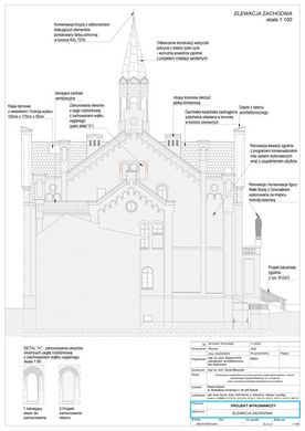 ilustracja przedstawia szkice remontu budynku "Juliusz"