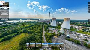 Rybnik z lotu ptaka - panorama miasta