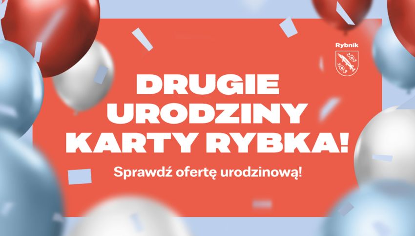 Grafika z okazji 2. urodzin karty Mieszkańca Rybka