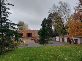 Plac budowy krematorium na rybnickim cmentarzu