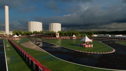 Wizualizacja toru kartingowego 