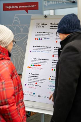 Spotkanie z mieszkańcami na deptaku