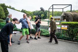 Aktorzy na planie filmowym