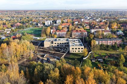 Widok na budowę hospicjum
