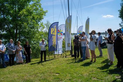 Uczestnicy konferencji prasowej ws. Festiwalu Górnej Odry