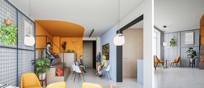 Wizualizacja pomieszczenia przeznaczonego na Urban Lab