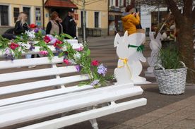 Wielkanocne ozdoby na rynku i rybnickich placach