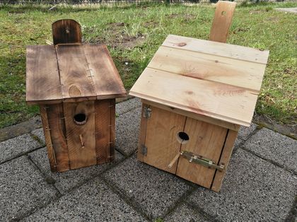 Budki lęgowe dla ptaków wykonane przez uczniów rybnickich szkół