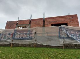 Plac budowy krematorium na rybnickim cmentarzu