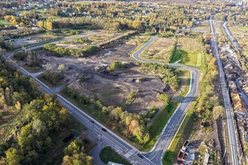Nowa strefa gospodarcza w Rybniku na ul. Sportowej - widok z lotu ptaka